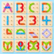 DPN RACKS Wooden Alphabet Board