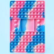 DPN RACKS Pop It & Push Fidget Funny Board Game for Kids - Baby Pink and Sky Blue