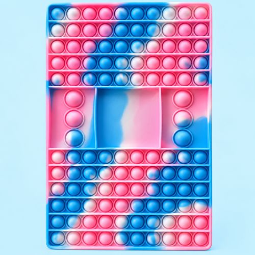 DPN RACKS Pop It & Push Fidget Funny Board Game for Kids - Baby Pink and Sky Blue