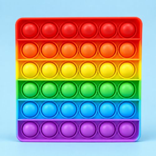 DPN RACKS Rainbow Pop-It Bubble Fidget Sensory Toy